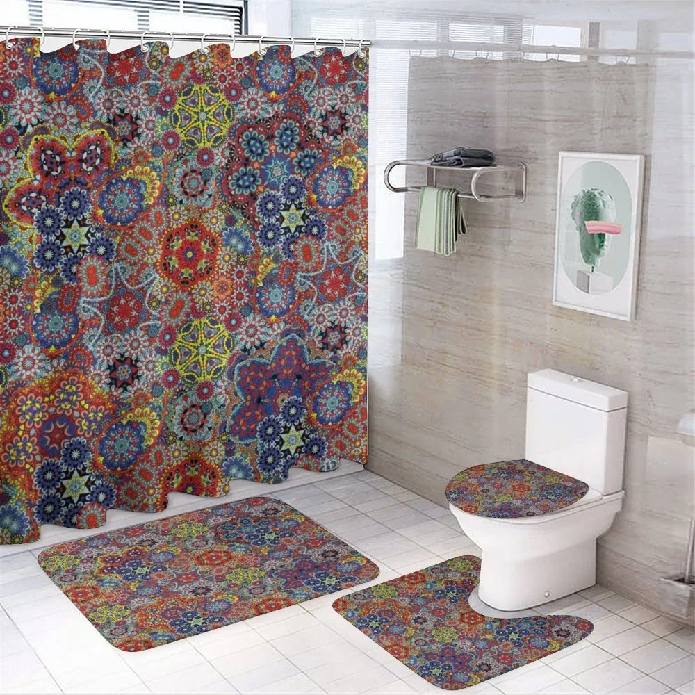 Combined Nested Paisley 4-Piece Bathroom Set product video