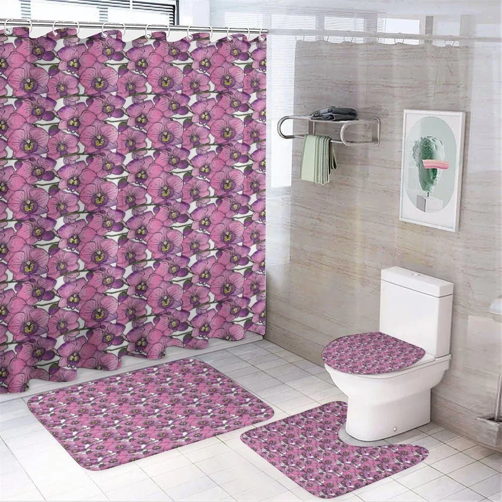 Exotic Orchid Blossoms — 4-Piece Bathroom Set preview
