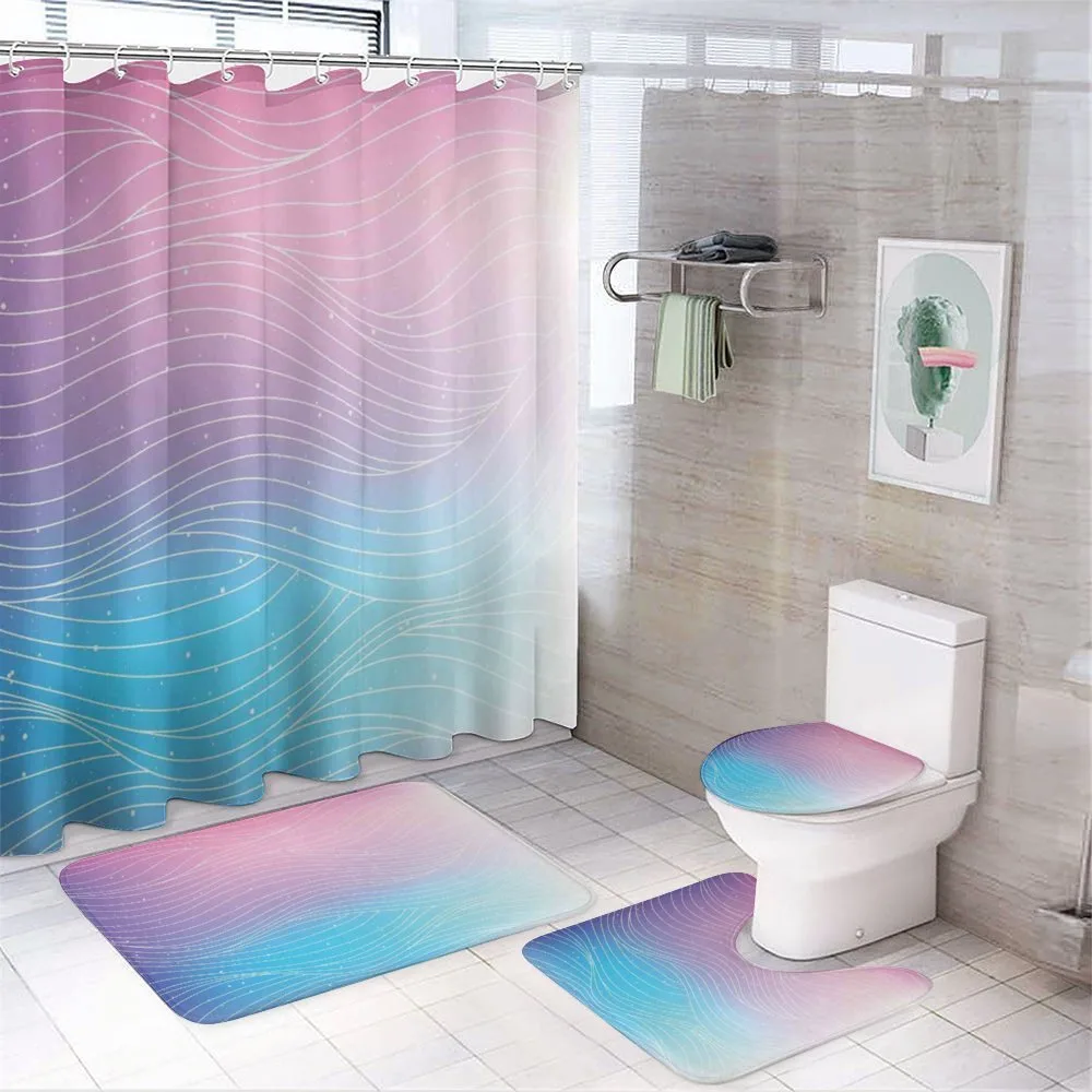 Nebula Sky Ombre Effect — 4-Piece Bathroom Set preview