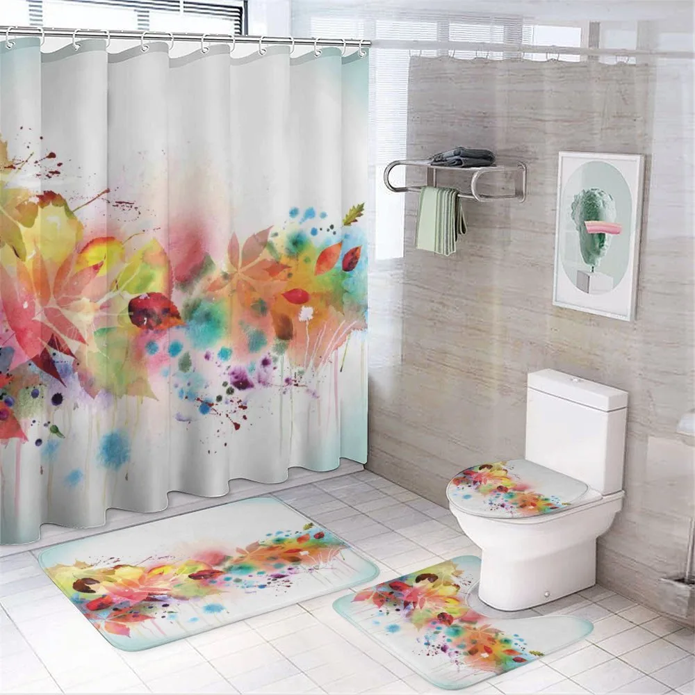 Psychedelic Autumn Season — 4-Piece Bathroom Set preview
