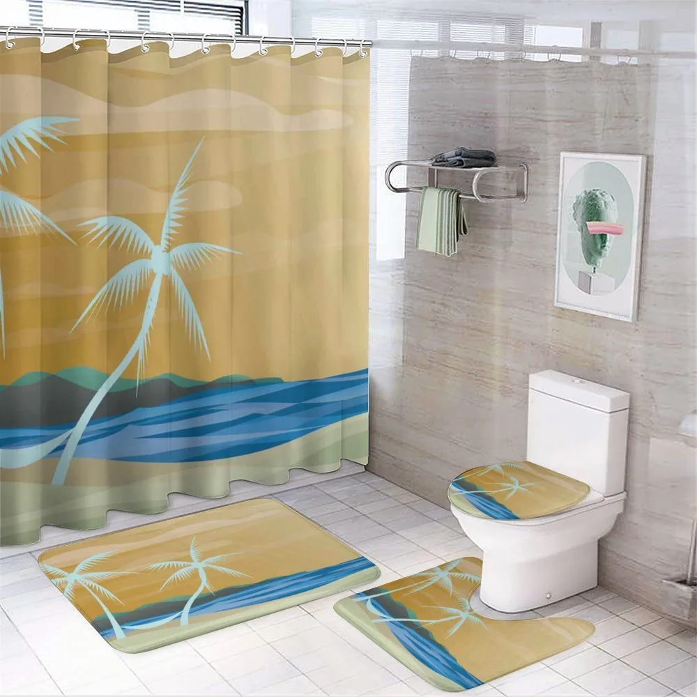 Sandy Exotic Beach — 4-Piece Bathroom Set preview