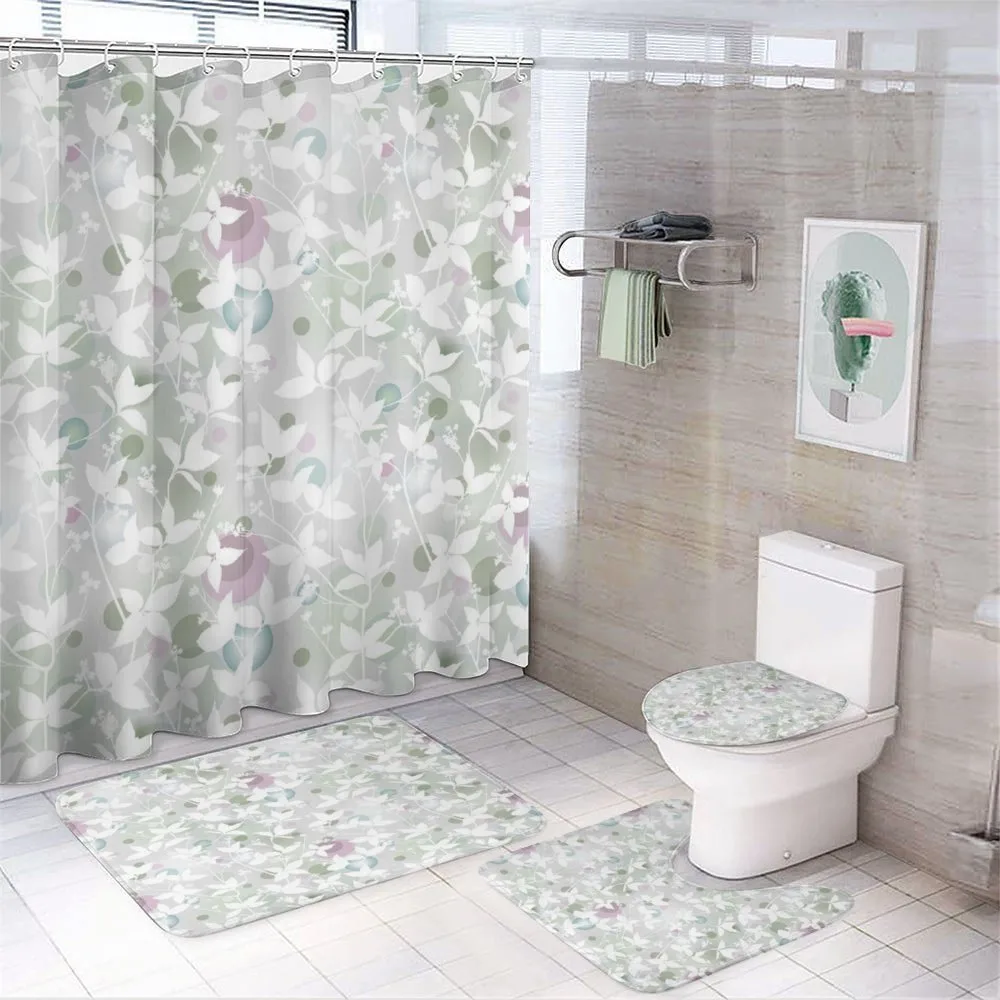 Vintage Seamless Pattern — 4-Piece Bathroom Set preview