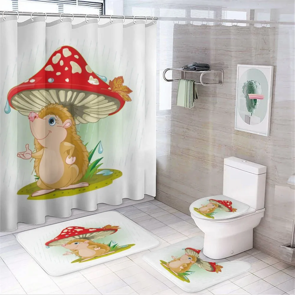Vivid Colored Cartoon — 4-Piece Bathroom Set preview