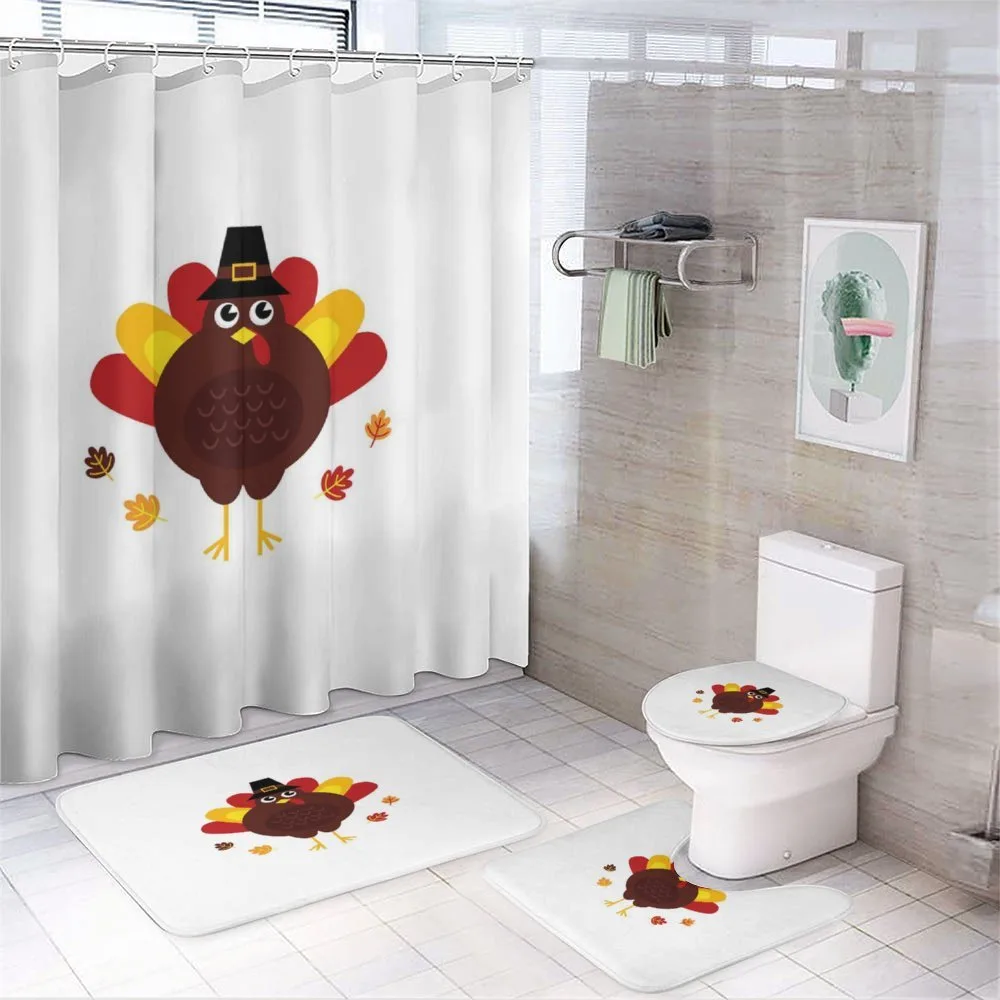 Cartoon Bird Character — 4-Piece Bathroom Set preview