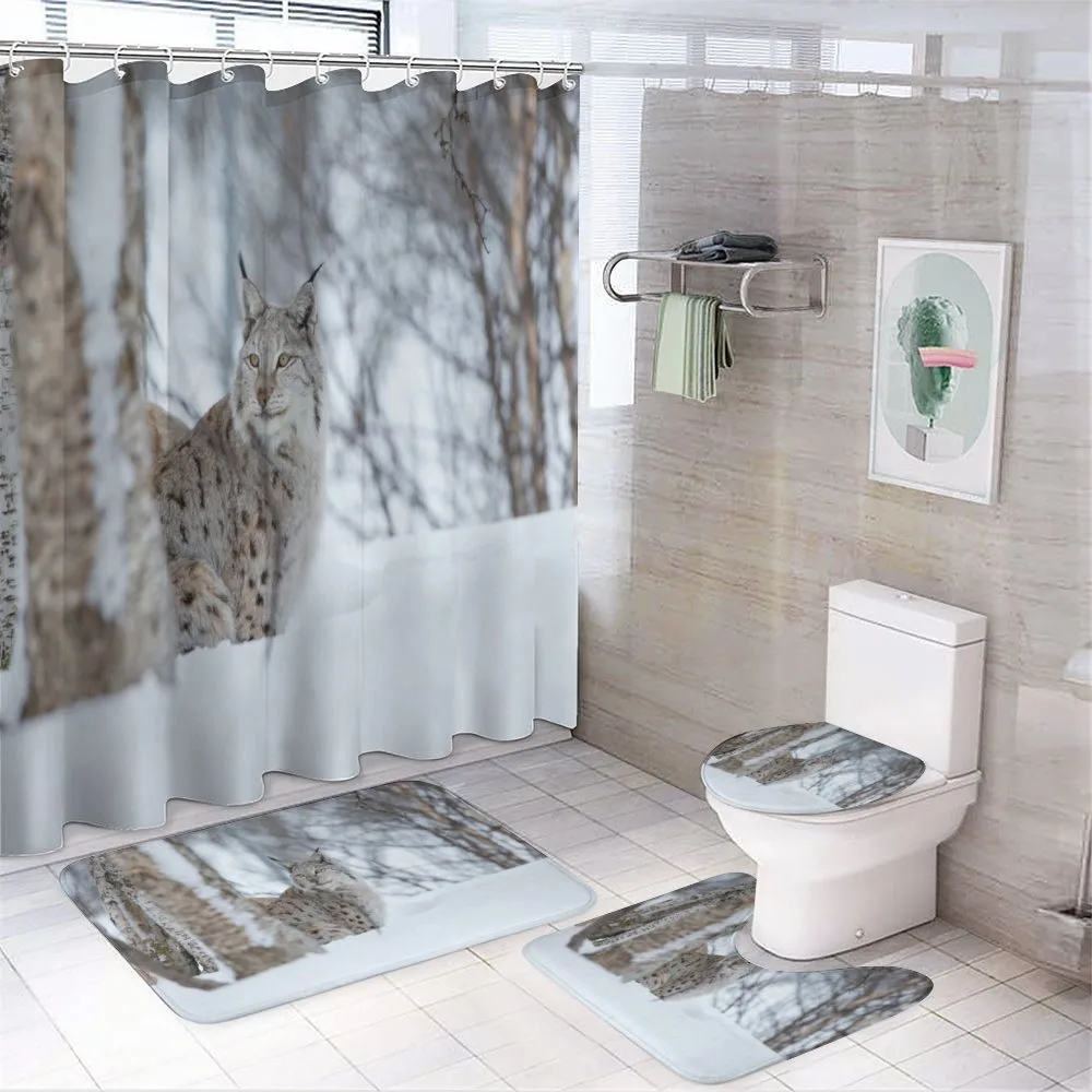 European Lynx Wilderness — 4-Piece Bathroom Set preview