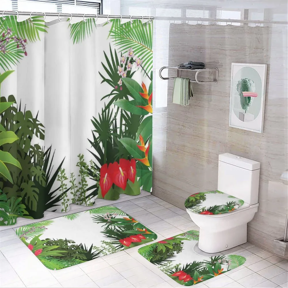 Rainforest Vegetation — 4-Piece Bathroom Set preview