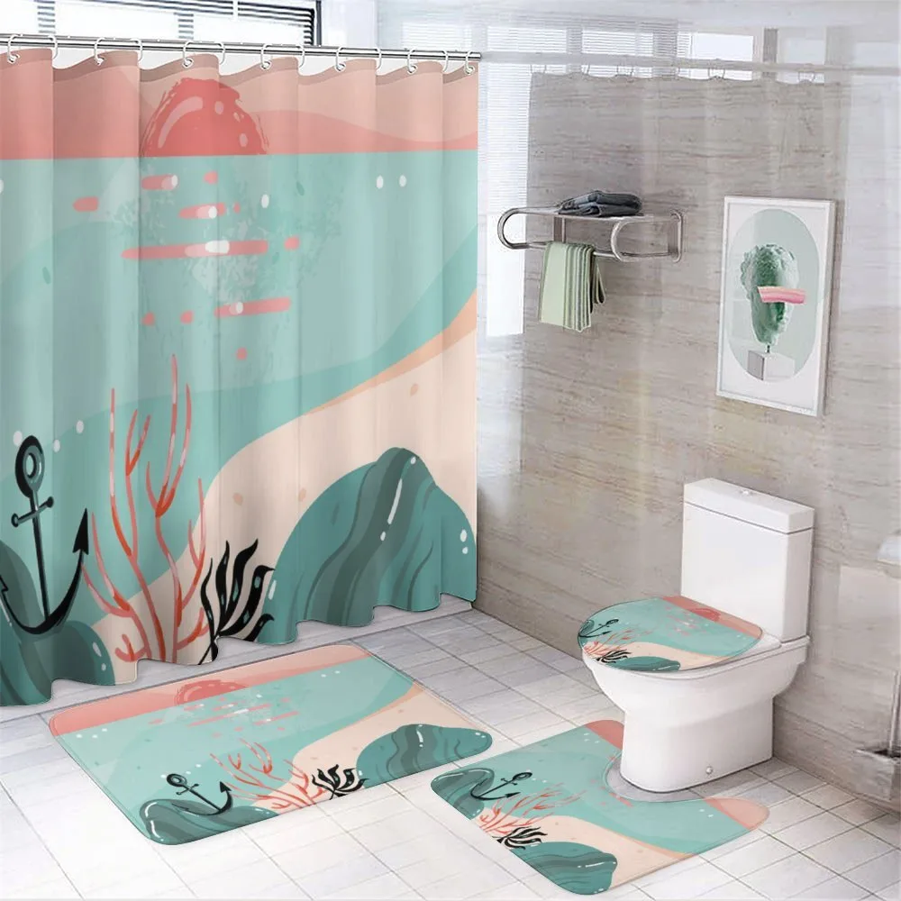 Abstract Underwater — 4-Piece Bathroom Set preview