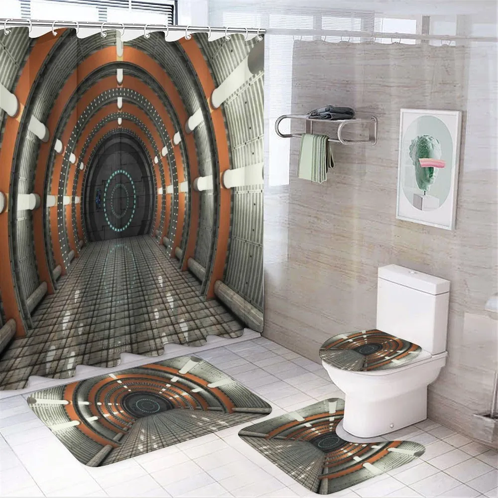 Earth Orbit Digital — 4-Piece Bathroom Set preview