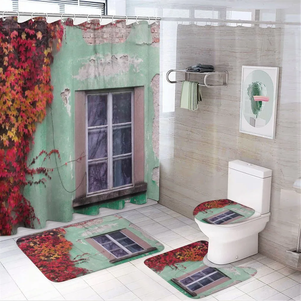 Fall Ivy on Old House — 4-Piece Bathroom Set preview