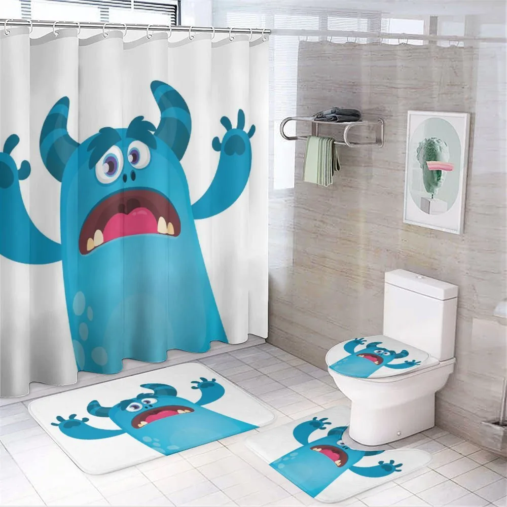 Roaring Monstrous Character — 4-Piece Bathroom Set preview