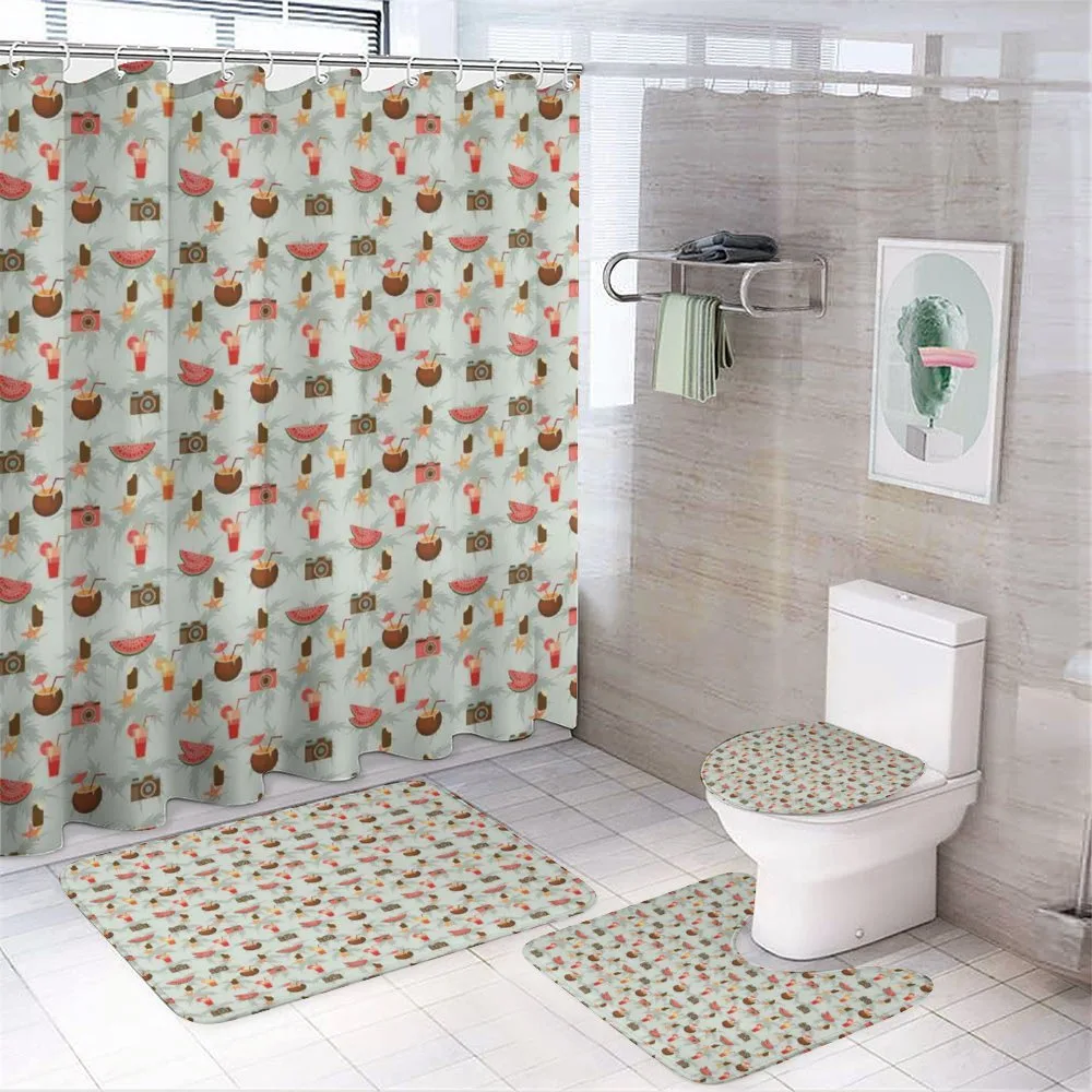 Vacation Ice Cream Starfish — 4-Piece Bathroom Set preview