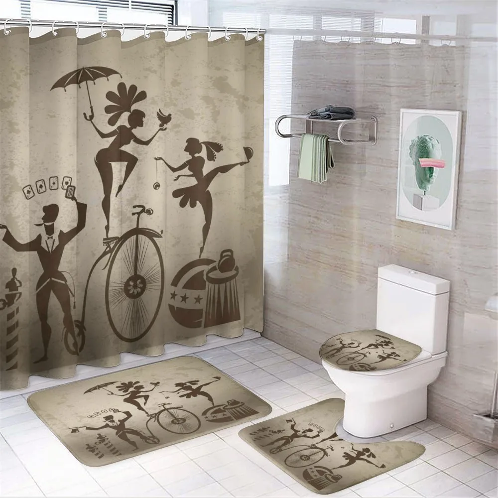 Acrobats and Magician — 4-Piece Bathroom Set preview