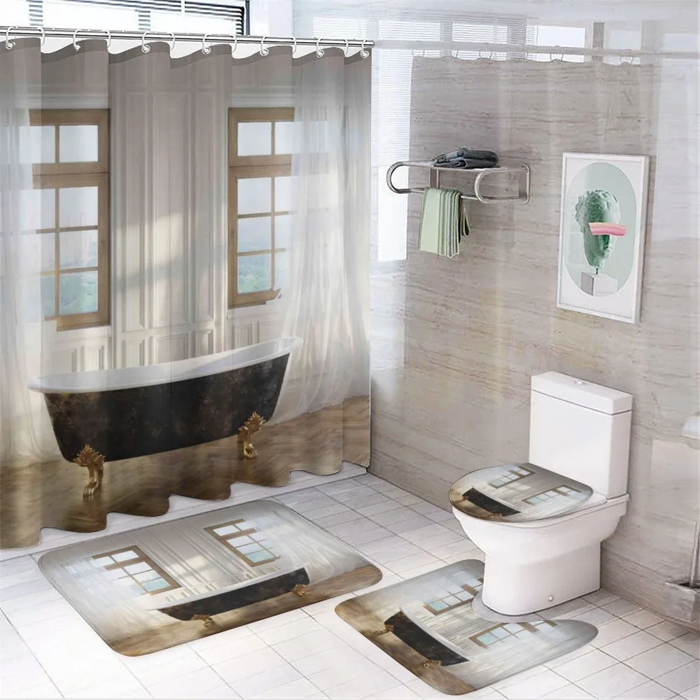 Bathtub in Modern Room — 4-Piece Bathroom Set preview