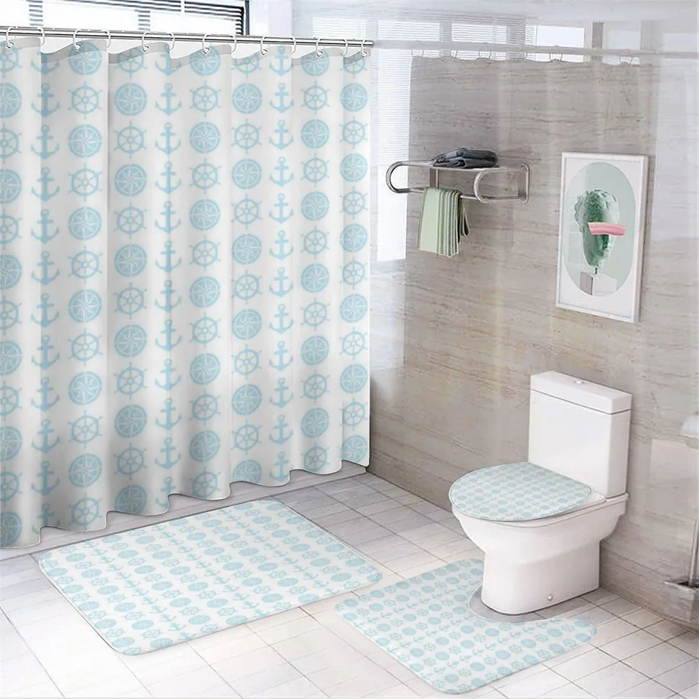 Compass and Anchor — 4-Piece Bathroom Set preview