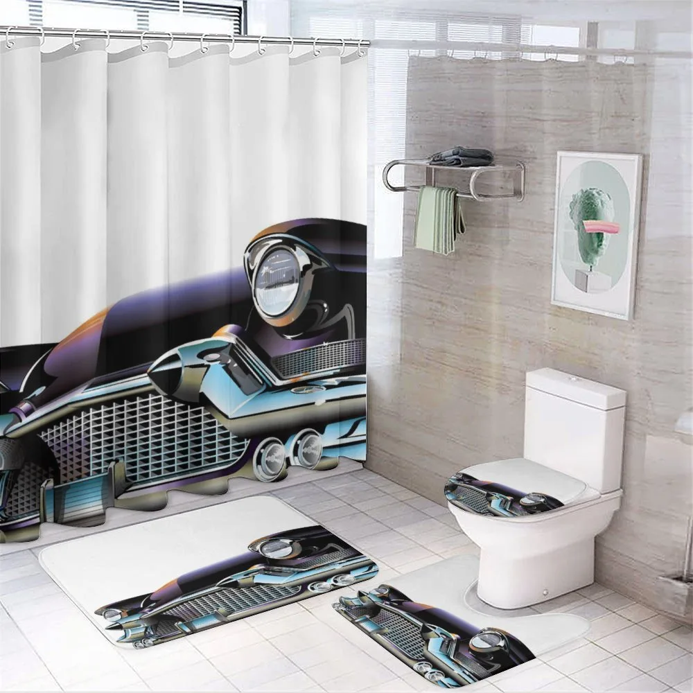 Old Fashioned Automobile — 4-Piece Bathroom Set preview