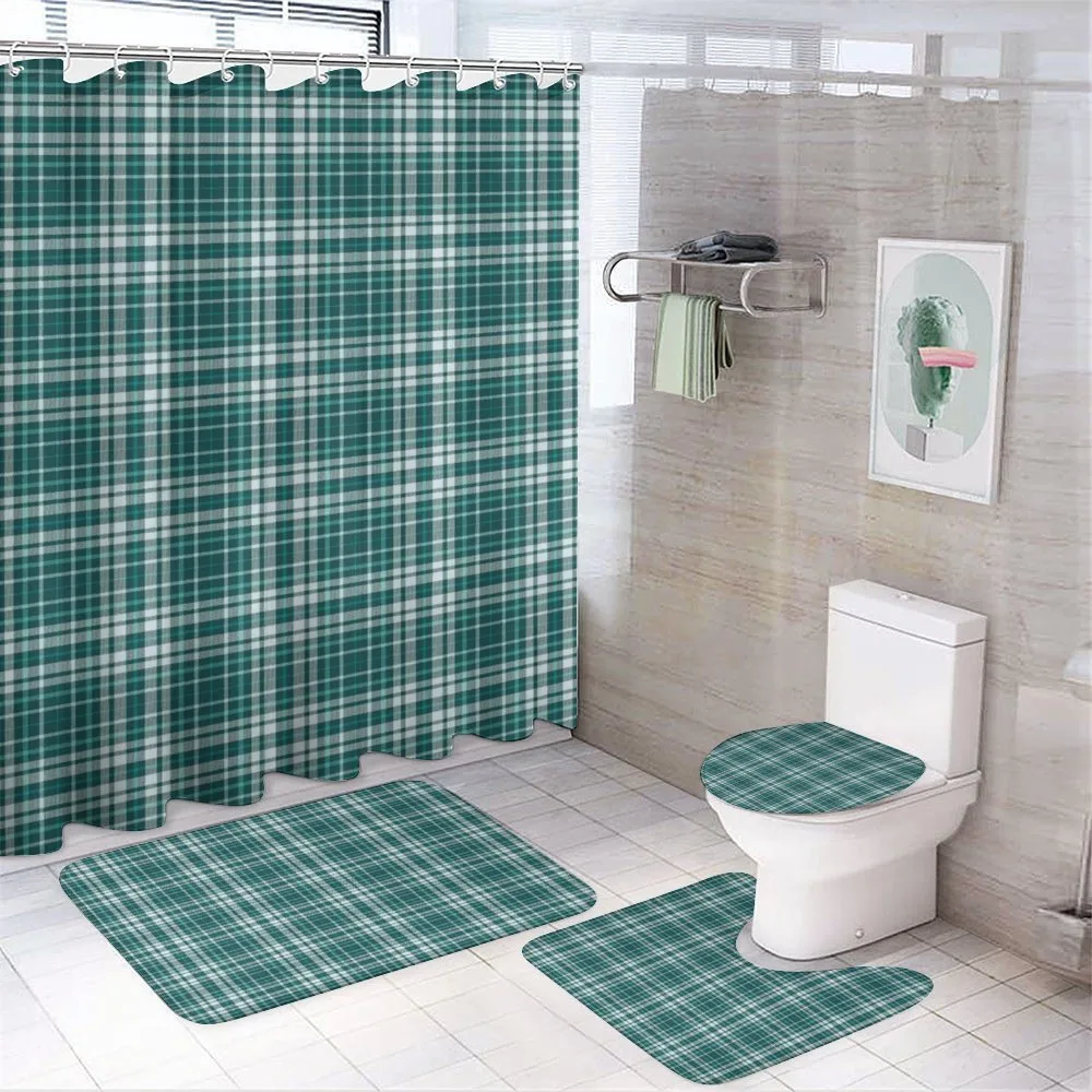 Plaid Inspired Streaks — 4-Piece Bathroom Set preview