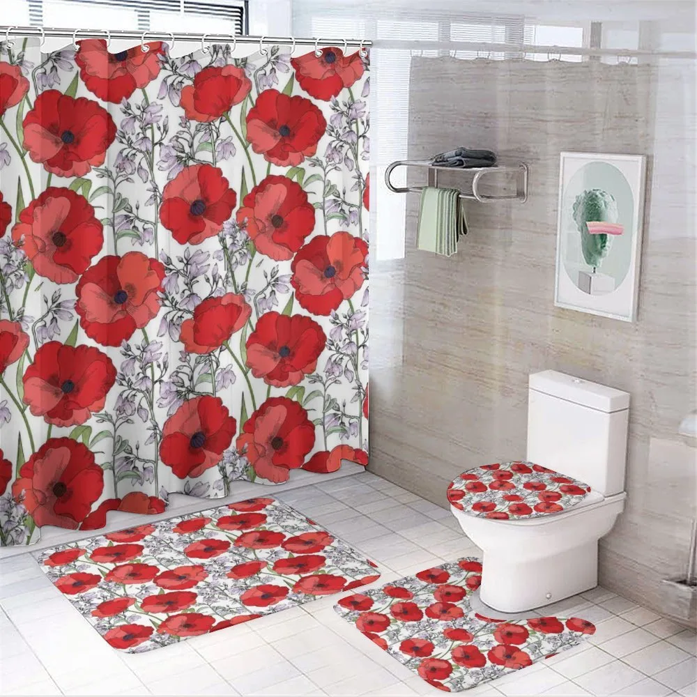 Rural Garden in Blossom 4-Piece Bathroom Set product video