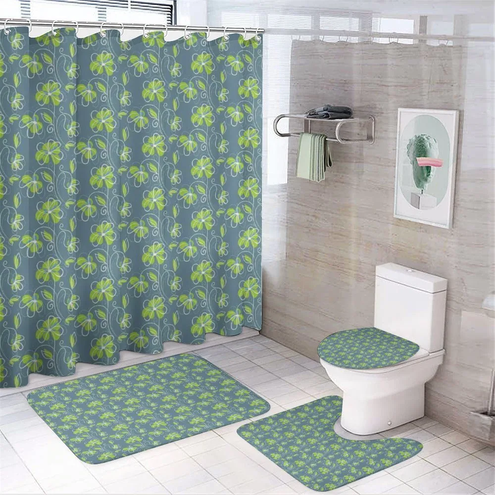 Spring Garden Doodle — 4-Piece Bathroom Set preview