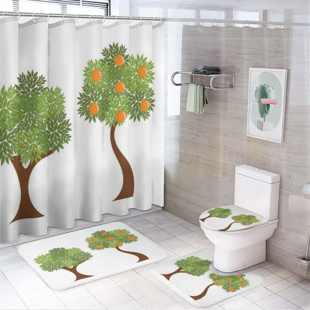 Trees with Leaves — 4-Piece Bathroom Set preview