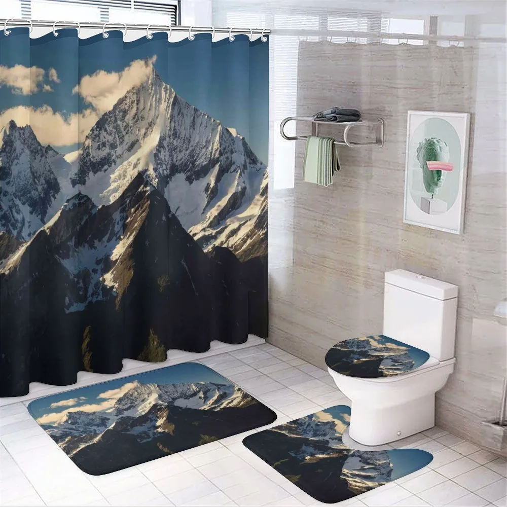 View of Alps Mountain — 4-Piece Bathroom Set preview