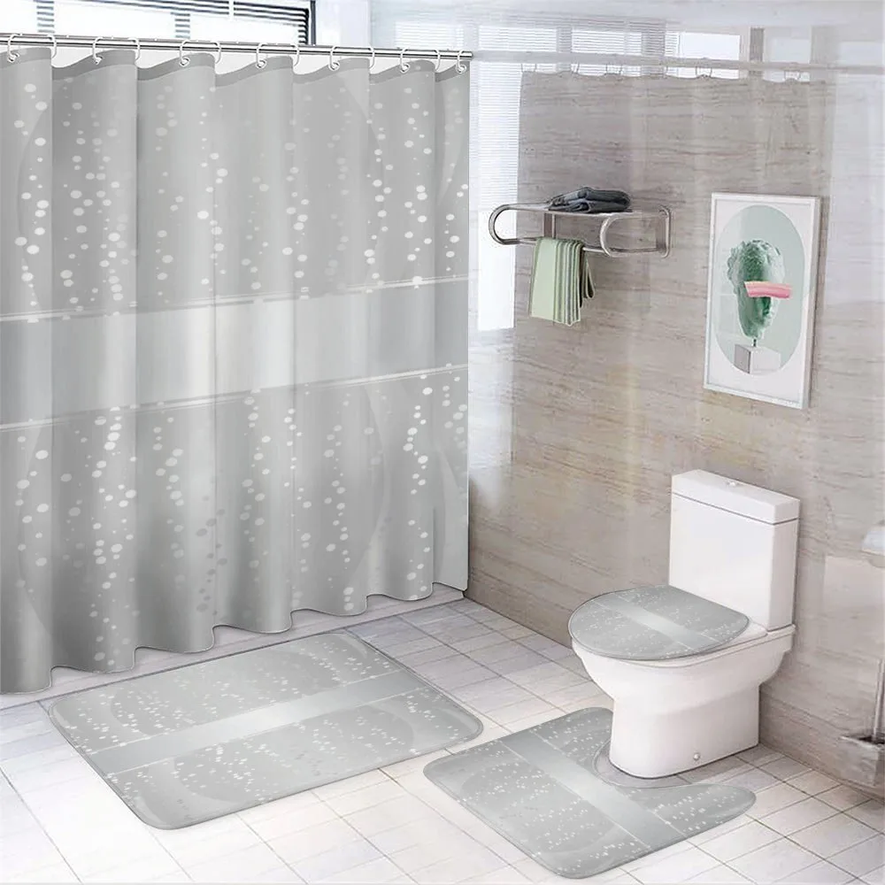 Waves Dots Xmas — 4-Piece Bathroom Set preview