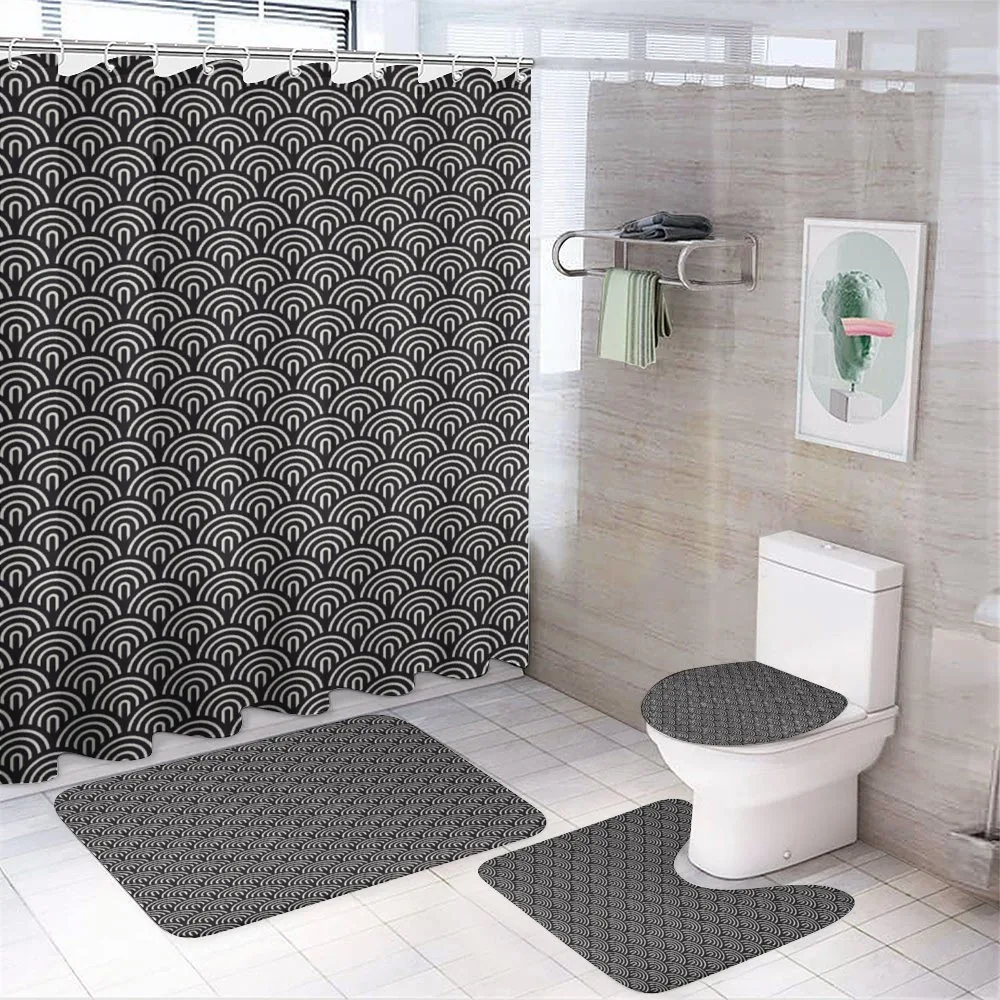 Half Circle Style Arcs Modern — 4-Piece Bathroom Set preview