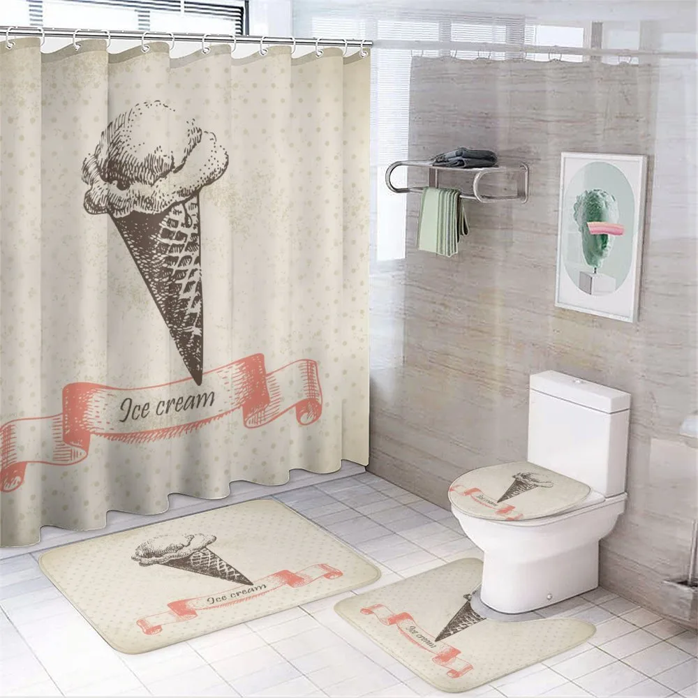 Old Dots — 4-Piece Bathroom Set preview