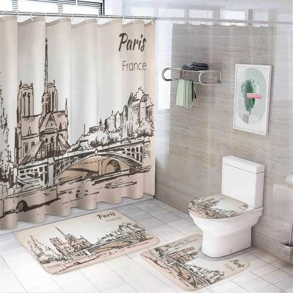 Art Cityscape — 4-Piece Bathroom Set preview