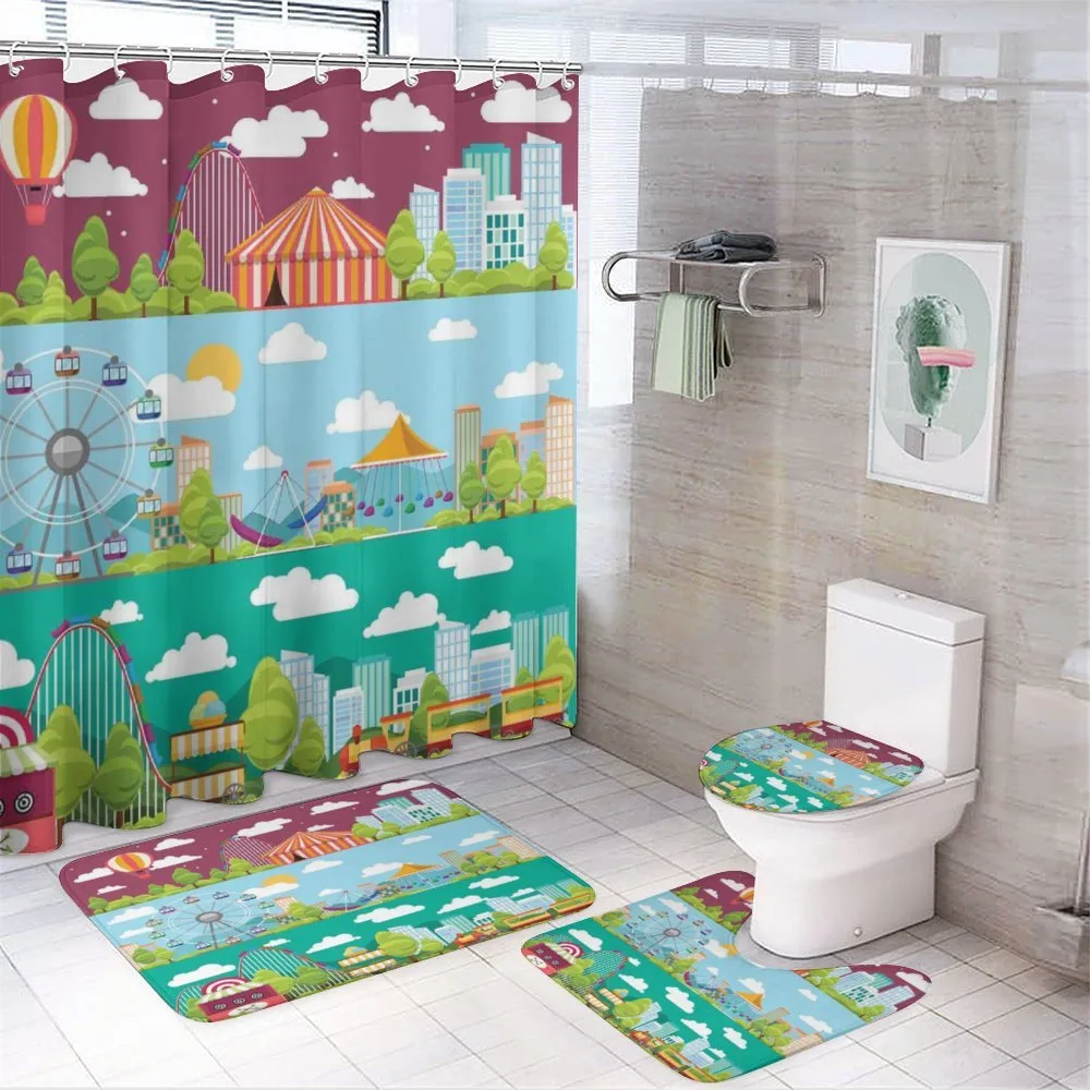 Carousels Slide Swings — 4-Piece Bathroom Set preview