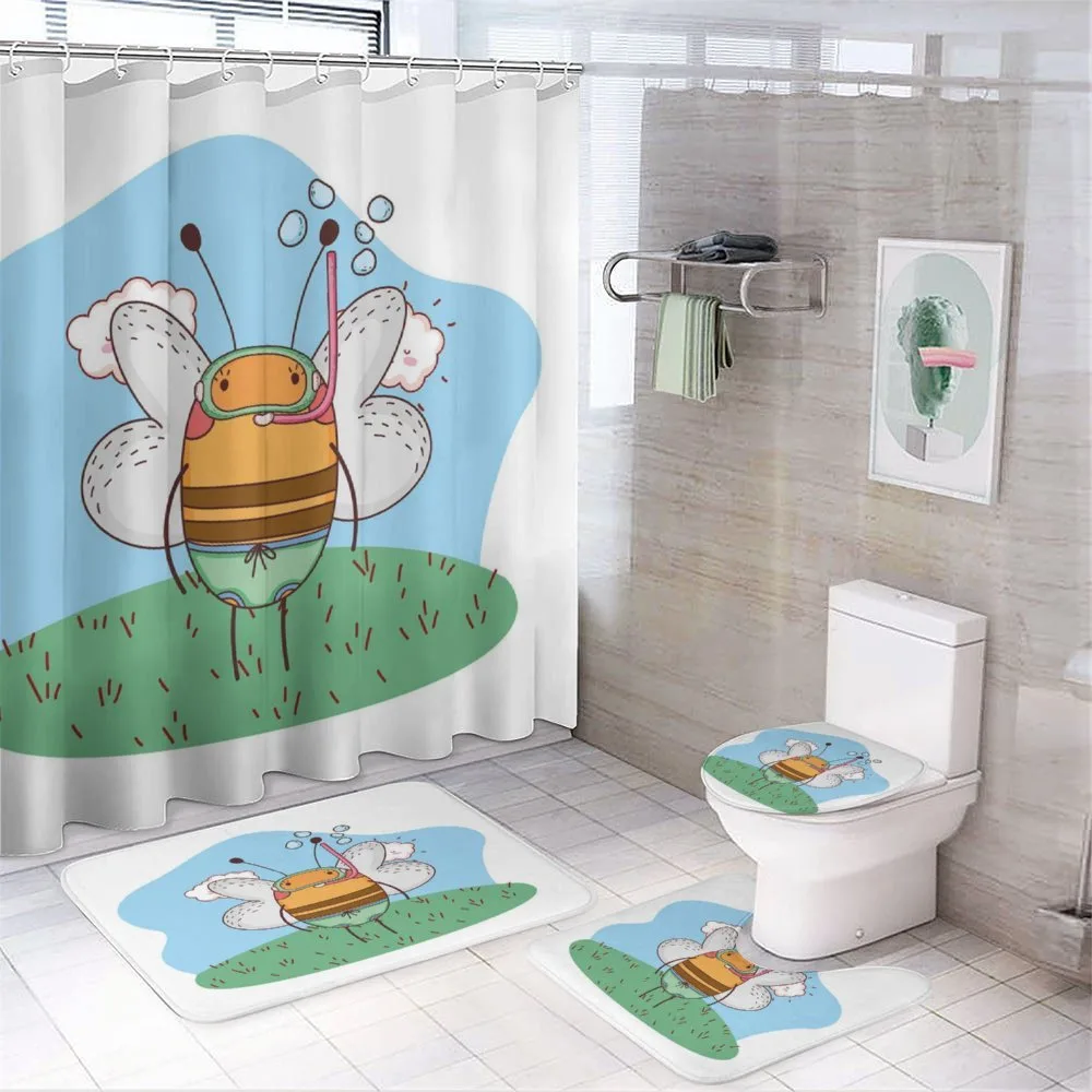 Character with Snorkel — 4-Piece Bathroom Set preview