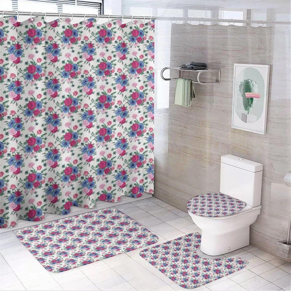 Colorful Bridal Bouquets — 4-Piece Bathroom Set preview