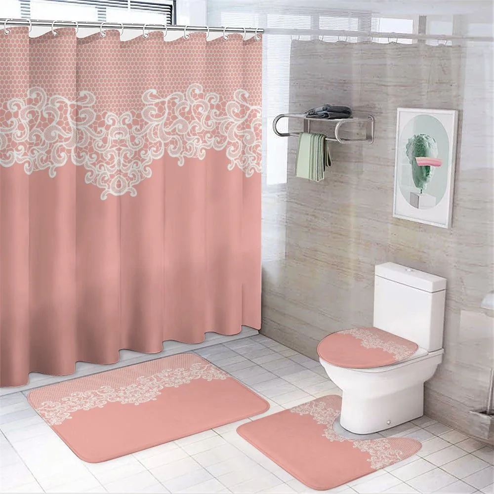 Floral Wedding Theme — 4-Piece Bathroom Set preview