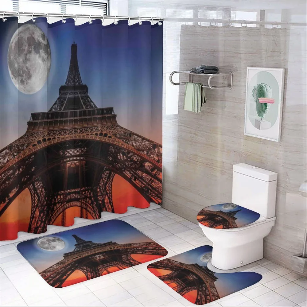 Minimal French Flag — 4-Piece Bathroom Set preview