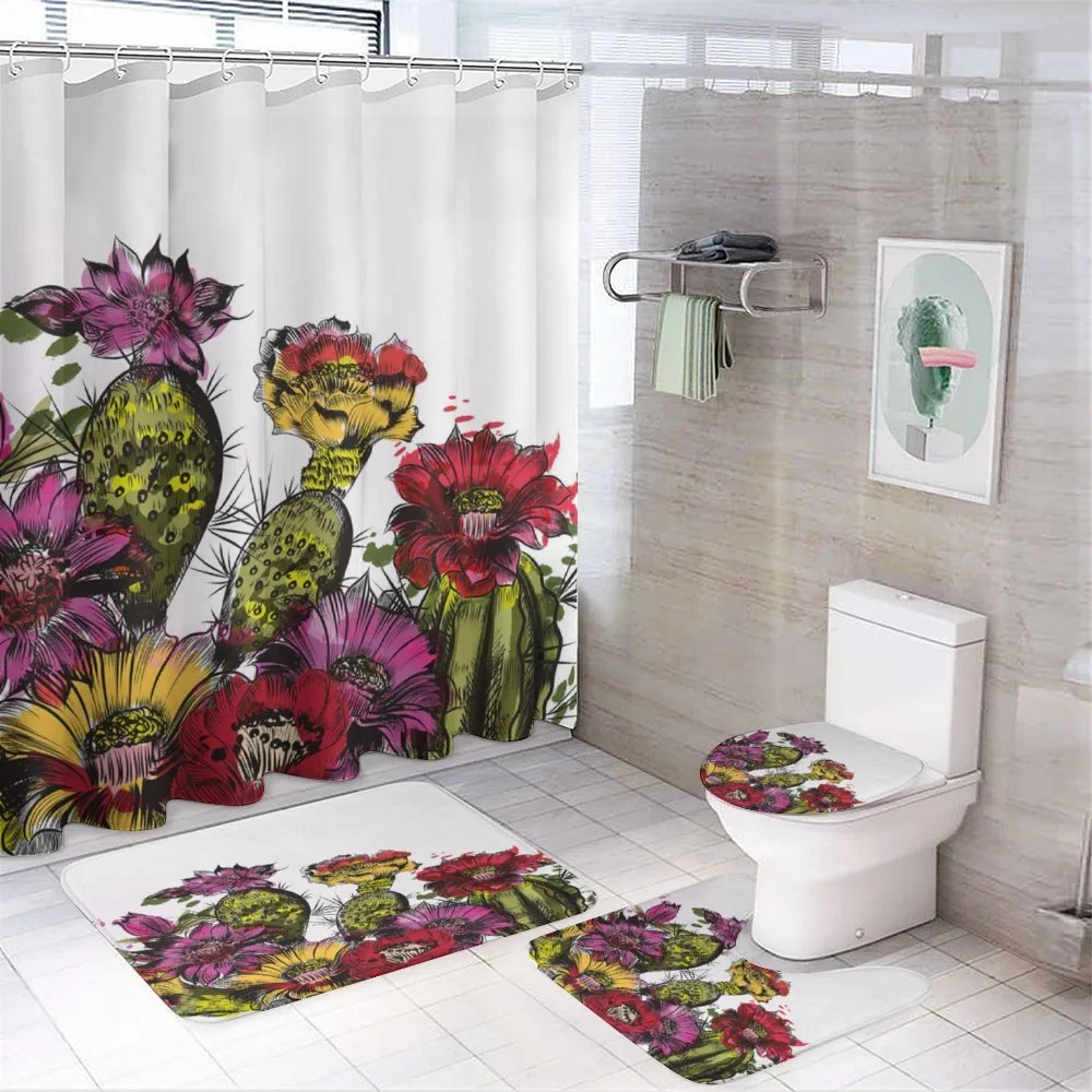 Potted Plant Blossom — 4-Piece Bathroom Set preview