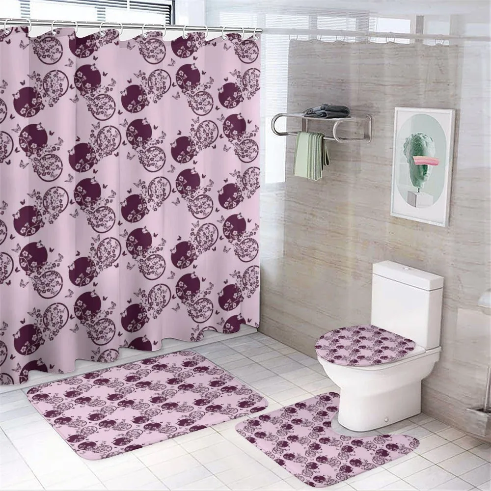 Sakura Blossom Pattern — 4-Piece Bathroom Set preview