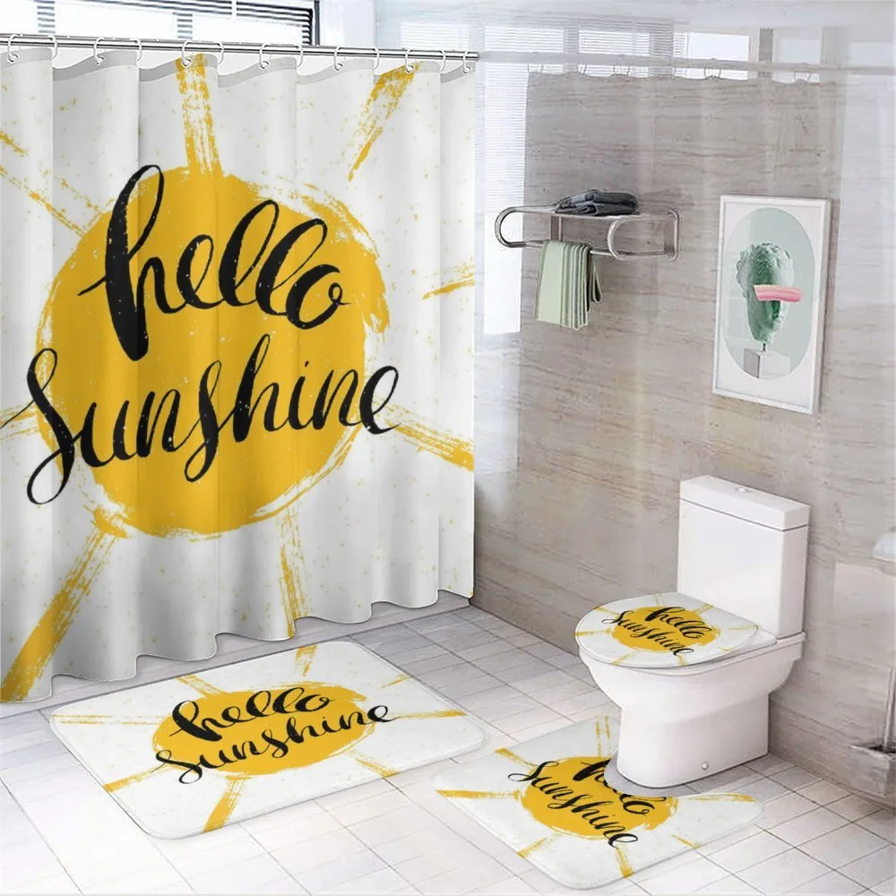 Summer Season Words — 4-Piece Bathroom Set preview