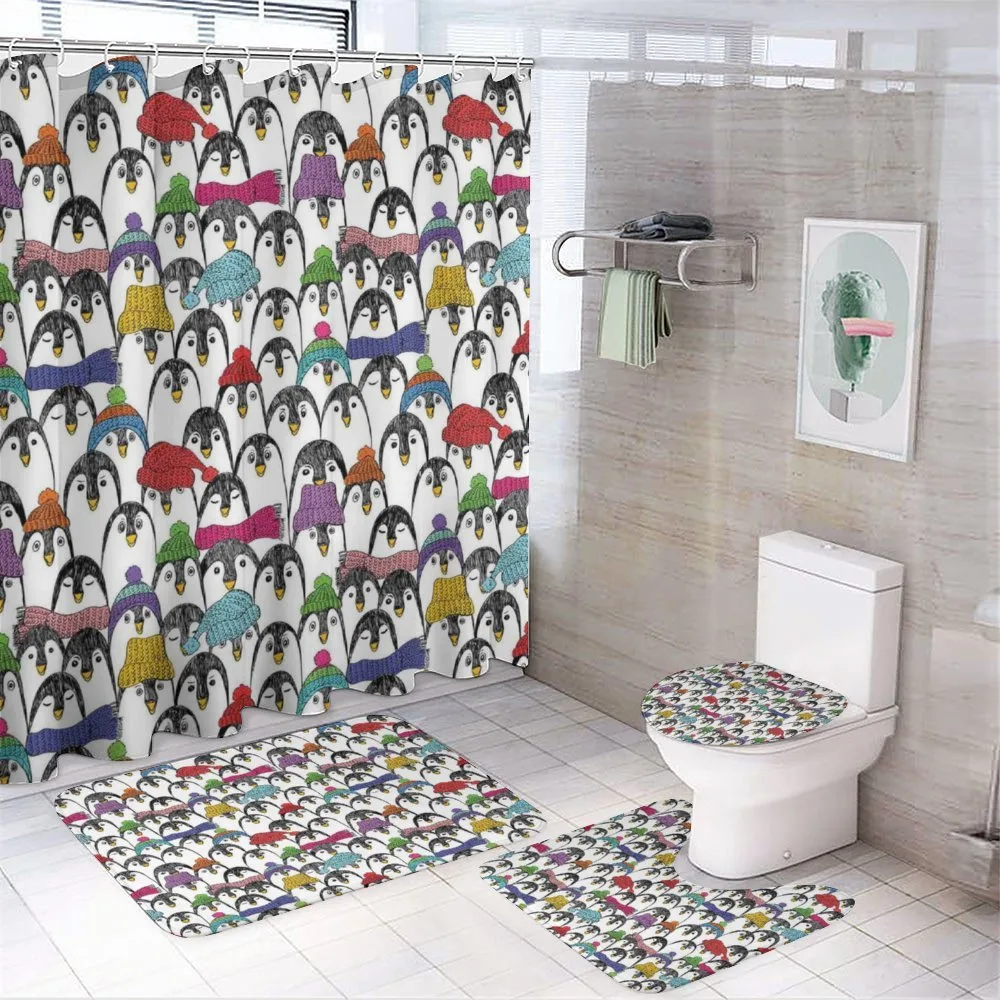 Winter Cartoon Animal — 4-Piece Bathroom Set preview