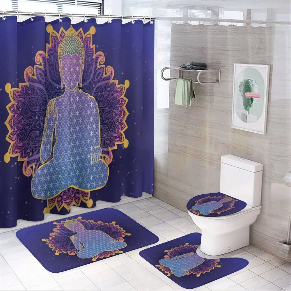 Yoga Ritual Karma Pose — 4-Piece Bathroom Set preview