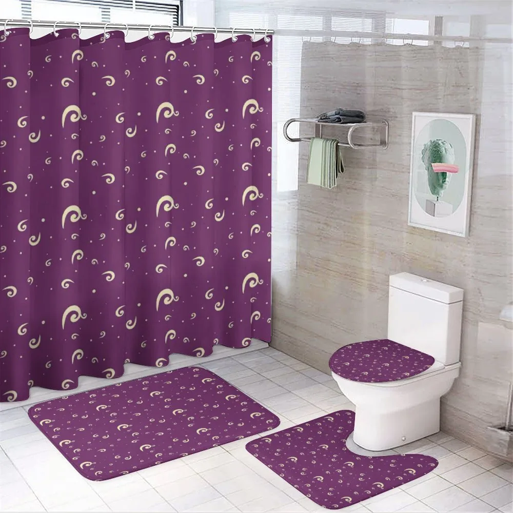 Abstract Curls — 4-Piece Bathroom Set preview