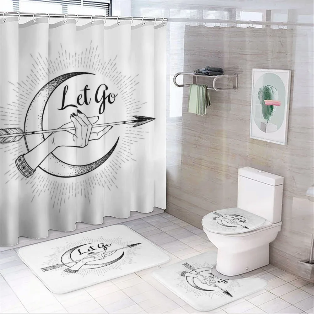 Bohemian Let Go Arrow 4-Piece Bathroom Set product video