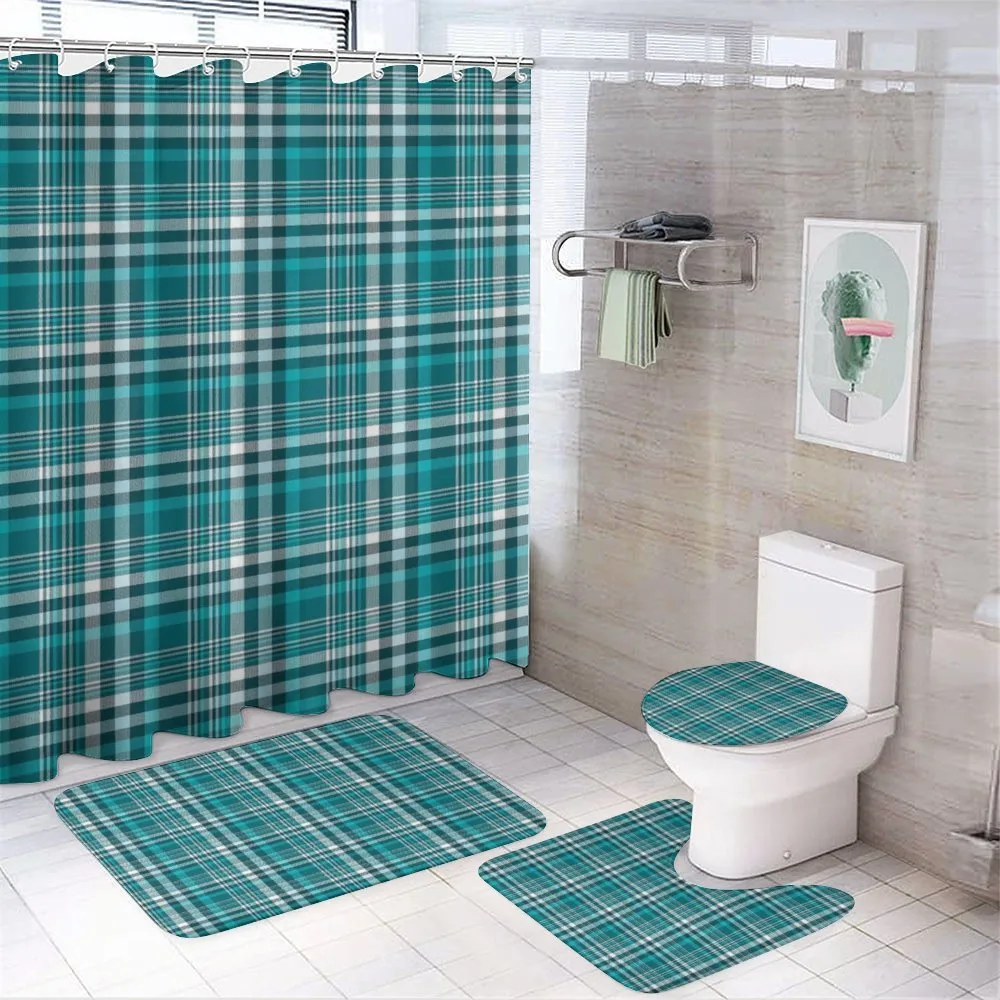 Classic Crossing Line Squares — 4-Piece Bathroom Set preview