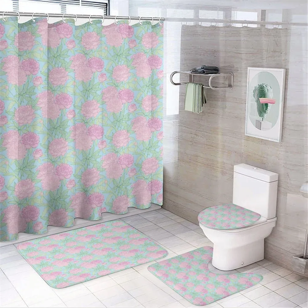 Fresh Petals Sprout Stems — 4-Piece Bathroom Set preview