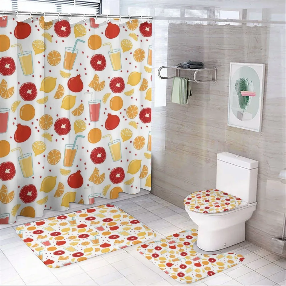 Fruits Juice Lemon — 4-Piece Bathroom Set preview