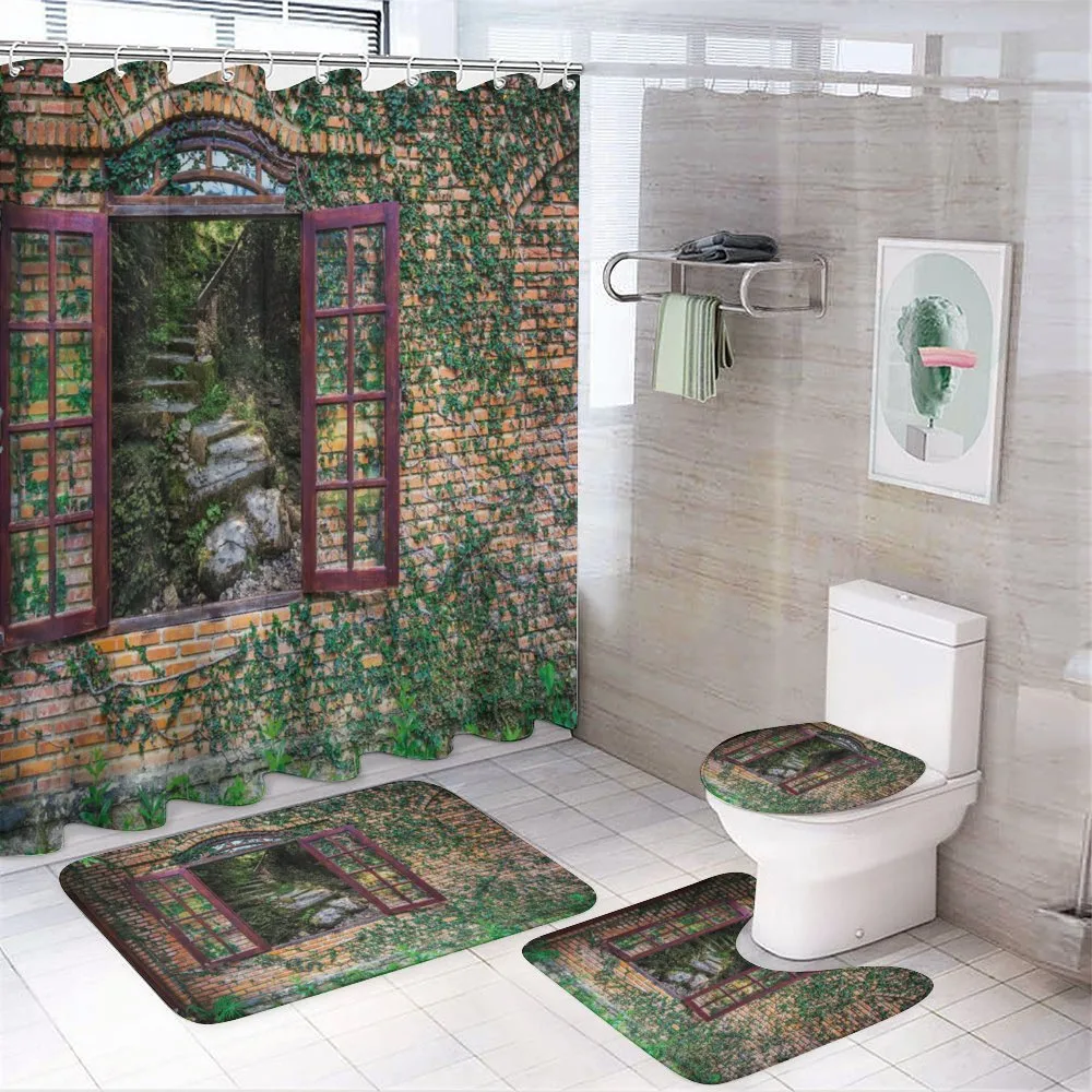 House Forest Wall — 4-Piece Bathroom Set preview