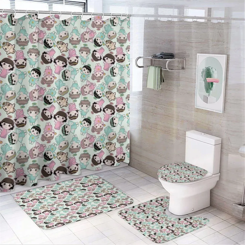 Kids and Cats with Wings — 4-Piece Bathroom Set preview