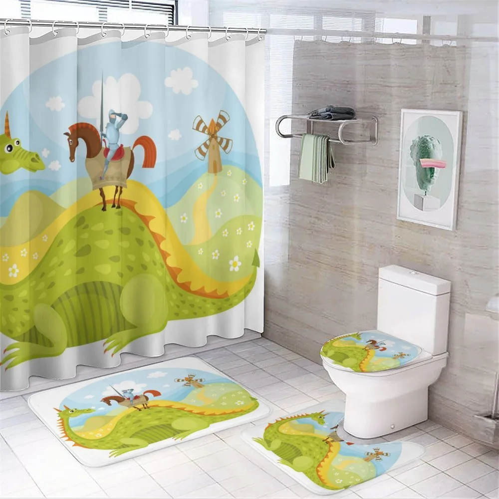 Knight and His Horse — 4-Piece Bathroom Set preview