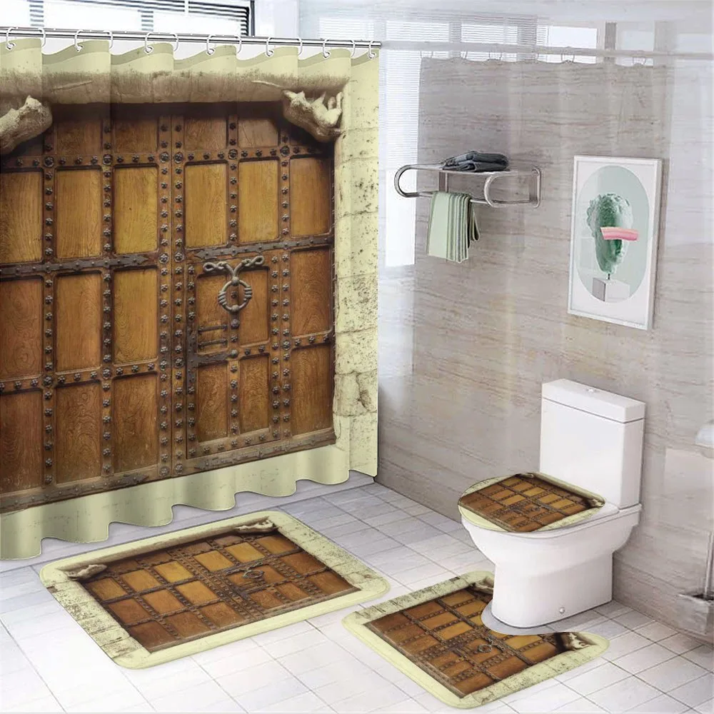 Rustic Style Door Design — 4-Piece Bathroom Set preview