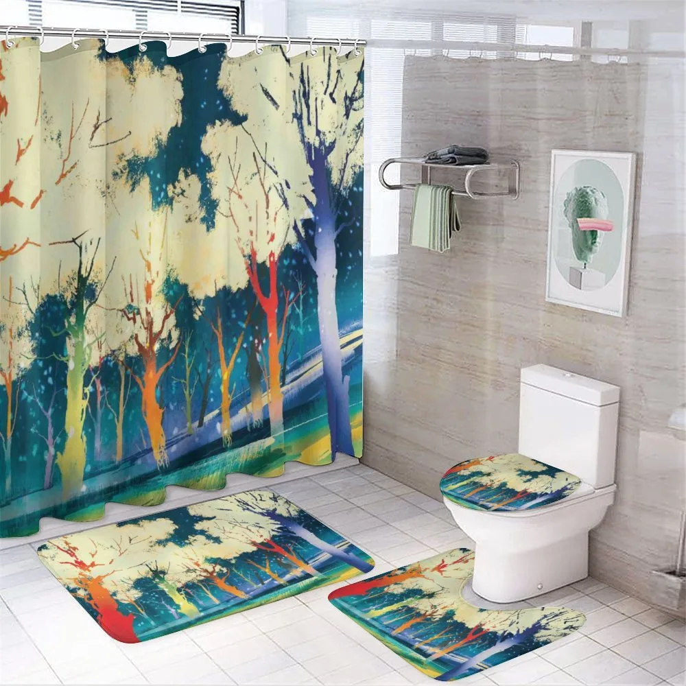 Trees Fiction Forest — 4-Piece Bathroom Set preview