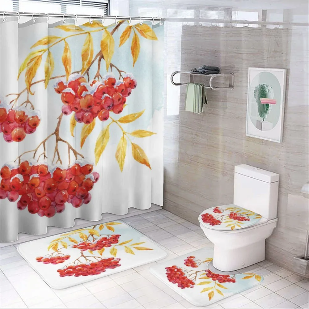 Ashberry in Snowy Winter — 4-Piece Bathroom Set preview