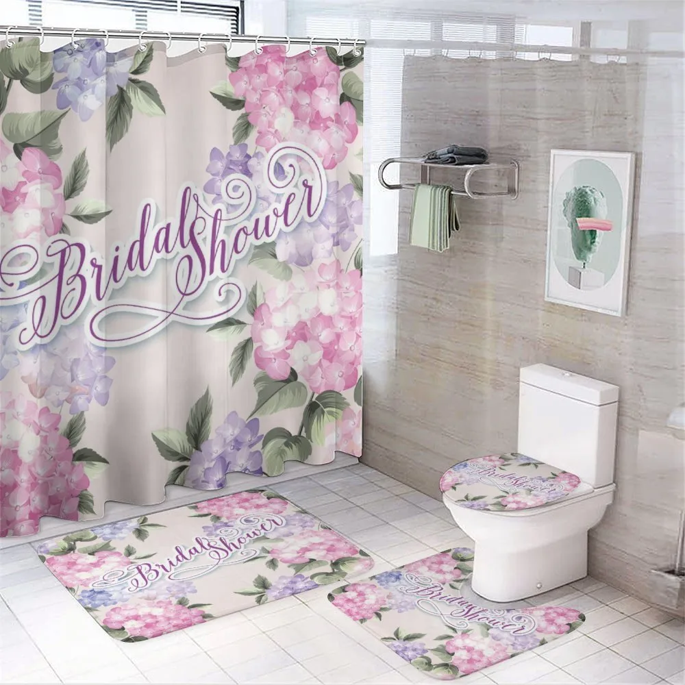 Bride Hydrangeas — 4-Piece Bathroom Set preview